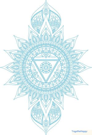 Free Download Ausmalbild Hals_Chakra_YogaMeHappy